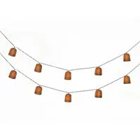 Luxform LED-Lichterkette Luxform Solar Rattan, 1-flammig, LED-Lichterkette, Solarenergie, warmweiß, IP44