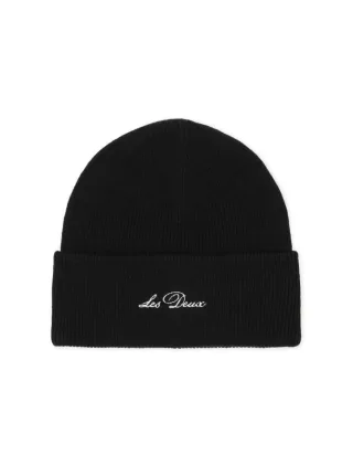 les deux - Beanie mit Logo blau - Gr. - ONE SIZE