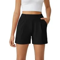 G4Free Shorts Damen Kurze Hose Sommer, Sporthose Laufshorts Elastischer High Waist Trainingshose mit Taschen