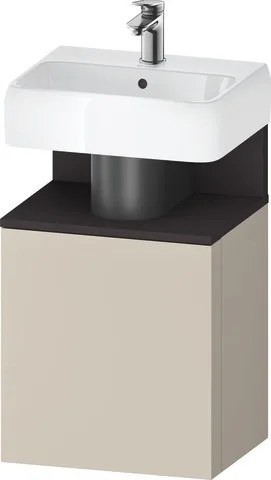 Duravit Qatego Waschtischunterbau wandhängend Taupe Supermatt 440x350x645 mm - QA4076L80830000 QA4076L80830000