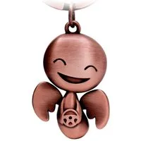 FABACH Schlüsselanhänger Schutzengel Happy mit Lenkrad - Glücksbringer Geschenk Führerschein