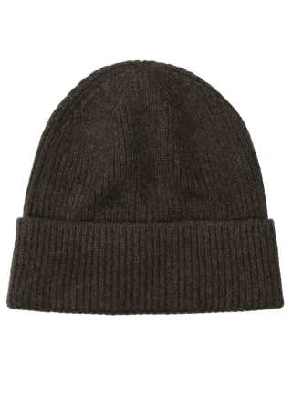 COMMANDER Finest Clothing - Beanie, Ribstruktur chocolate mel.