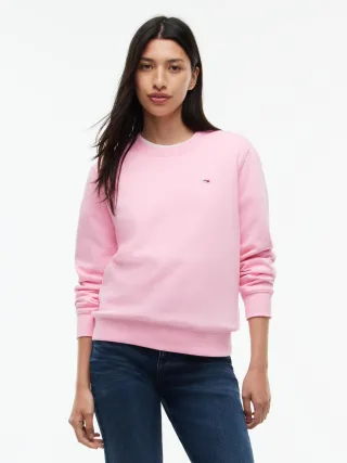 Tommy Jeans (PVH Group) - TJW REG S FLAG CREW Pink Sugar - Gr. - M