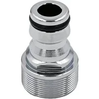 SpiceFlow Anschlussstück SpiceFlow Hahnadapter, Chrom Messing, M24 x 1 AG, Gardena komp., Bersonders Stabiel