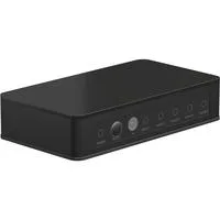 HDMI-Umschaltbox 4 auf 1 (4K @ 60Hz), HDMI Switch schwarz, mit Fernbedienung
