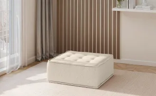 Polsterhocker Modul SANDE Stoff Alpine Beige