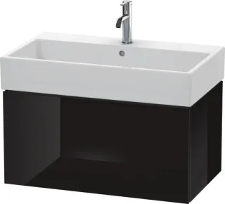 Duravit L-Cube Waschtischunterbau wandhängend Schwarz Hochglanz 784x459x394 mm - LC617704040 LC617704040