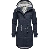 PEAK TIME Regenjacke L60042 stylisch taillierter Regenmantel für Damen