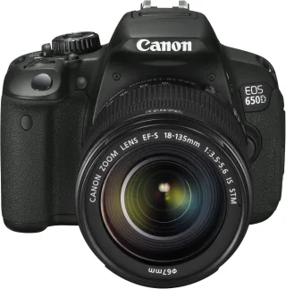Canon EOS 650D [18MP Live View Full HD 3"] schwarz inkl. EF-S 18-135mm 1: 35-56 IS STM Objektiv