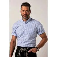 JP1880 Kurzarmhemd Karohemd Tracht Halbarm Mini-Buttondown-Kragen