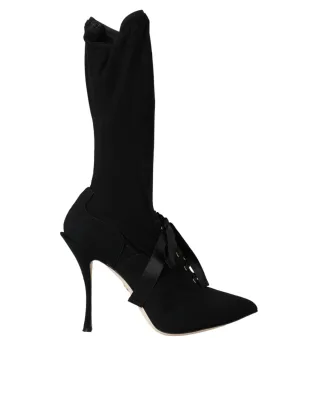 Dolce Gabbana Schnürsockenstiefel Schwarz