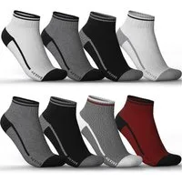 MEDOLY Sneakersocken Sport Quarter Sportsocken für Damen & Herren (8 Paar) mit verstärkter Frotteesohle