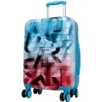 Trendyshop365 Trolley Koffer Verona, bunt, 4 Farben, 3 Größen, 4 Rollen, Polycarbonat, Doppelrollen, Graffiti Design