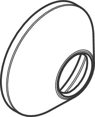 Hansgrohe Rosette Vernis WAP/DAP d:70 mm chrom 93718000