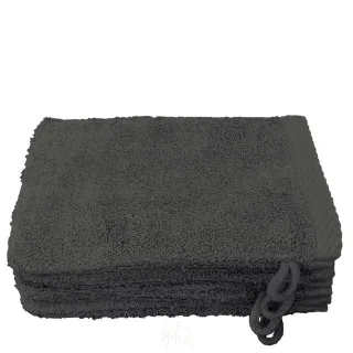 Lanudo? Waschhandschuh Pure Line 21x15 cm 4er Set Dunkelgrau