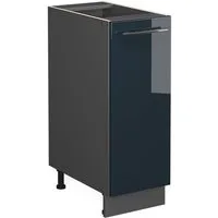 Vicco Apothekerschrank Fame-Line, Dunkelblau Hochglanz/Anthrazit, 30 cm ohne Arbeitsplatte (1-St)