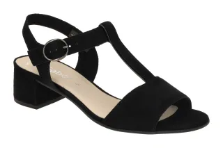 Gabor 61.773 Damen Sandalette Schwarz Best Fitting Absatz 4cm