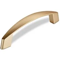 SO-TECH® Möbelgriff Bügelgriff THEA BA 96 - 128 mm - incl. Schrauben, Lochabstand 96 mm Messingoptik gebürstet - inkl. Schrauben