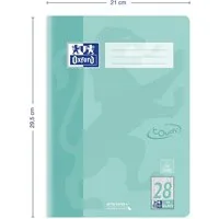 OXFORD Schulheft Oxford TOUCH Schulheft A4 L28 kariert 16 Blatt grün