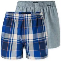 Schiesser Weiter Boxer Boxershorts Multipack Eingriff mit Knopf, elastischer Bund, lockere Passform