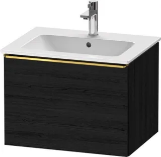 Duravit D-Neo Waschtischunterbau wandhängend Eiche Schwarz Matt 610x462x440 mm - DE4261034160000 DE4261034160000