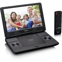 Lenco BRP-1150BK Portabler DVD-Player (HD-Auflösung, tragbarer 11,5 Zoll Blu-ray DVD-Player mit Akku, USB & SD-Karten Slot)