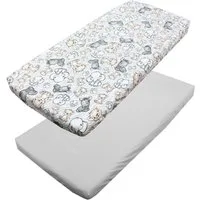 TupTam Spannbettlaken Baby Spannbettlaken Spannbetttuch für Babybett Kinderbett 2er Pack