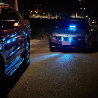 SOSIAN CORE-DL2 Scheibenblitzer Double LED blau blau
