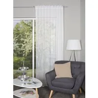 HOME WOHNIDEEN Vorhang PANILIA (1 St), Multifunktionsband, halbtransparent, Wirkware, Kombibandschal PANILIA mit Raschelspitze