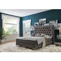 ATLANTIC home collection Boxspringbett Ronja, mit Topper und extra hohem Kopfteil
