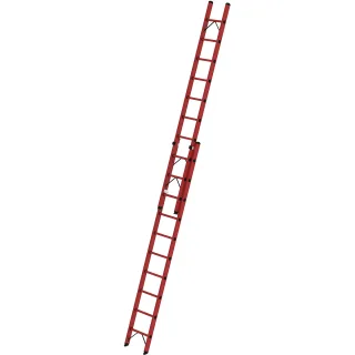 Munk Sprossen-Schiebeleiter GFK 2-teilig ohne Traverse - 036110
