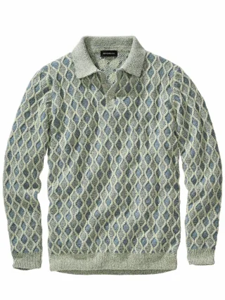 Mey & Edlich Herren Neue-Masche-Polo Gelb 80 % Baumwolle, 20 % Polyamid