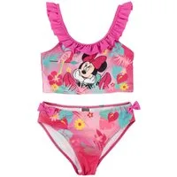 United Labels® Bustier-Bikini Disney Minnie Mouse Bikini mit Rüschen Zweiteiler Schwimmanzug