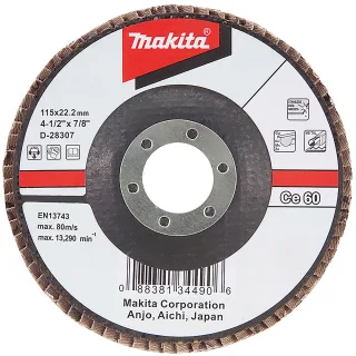 Makita Fächerschleifscheibe 115mm 80 - D-28313