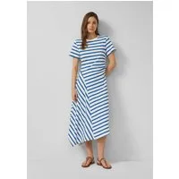 s.Oliver Midikleid Kleid Asymmetrisches Jerseykleid mit Raffung