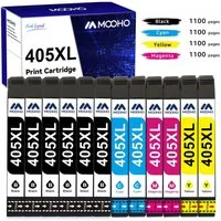 MOOHO 4er/5er/8er/10er XXL 405XL Druckerpatronen für EPSON 405 XL Multipack Tintenpatrone (WorkForce Pro WF-7310DTW WF-7830DTWF WF-7835DTWF WF-7840DTWF WF-3820DWF, WF-3825DWF WF-4820DWF WF-4825DWF WF-4830DTWF)