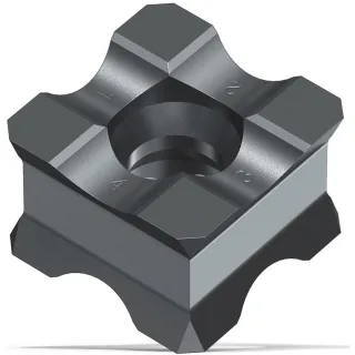 Fein Wendeschneidplatte SX Radius 2,5 mm für NE-Metalle und weiche Materialien, 10-Stück - 64302010010