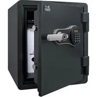 Profirst Feuerschutztresor FireGuard 50 Elektronikschloss mit Fingerprint (Notöffnung, Panikverschluss, LED-Beleuchtung, verstellbarer Fachboden, inkl. Befestigungsmaterial, 530x460x470 mm), 60 Minuten Feuerschutz nach UL-Test