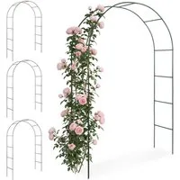 tectake Rosenbogen 4er-Set Rosenbogen, aus Stahl