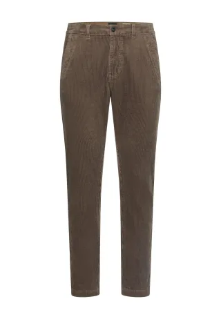 camel active - Regular Fit Cord Chino dark choclate - Gr. - 34