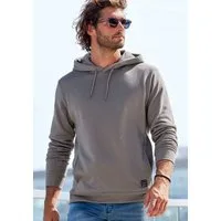 John Devin Hoodie Langarm, Sweatshirt mit Rundhals und Kapuze, Baumwollmischung