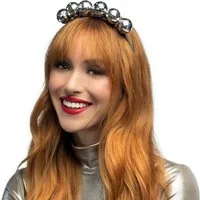 Boland Kostüm Haarreif mit Discokugeln, Silber