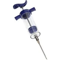 Lantelme Marinierspritze Edelstahl 50ml Grill Fleisch Marinaden Gewürz Spritze Bratenspritze, abnehmbare Nadel aus Edelstahl, Gehäuse zum leichten reinigen