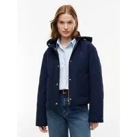 Tommy Hilfiger Steppjacke QUILTED HOOD JACKET Baumwollmischung