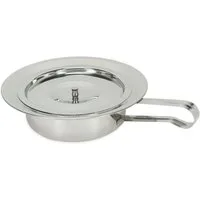 DocMed Urinal Stechbecken - Bettpfanne aus Edelstahl ECO, Edelstahl poliert, (Ergonomischer Flachgriff, 2-tlg., Leichte Pflegebettpfanne), Stechbecken mit Deckel, Ergonomische Bettpfanne für Pflege