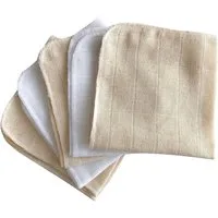 Babymajawelt Waschlappen Mull Waschlappen 25 x 25 cm, Premium 5 Stück, die sanfte Reinigung, Baumwolle (5-St), Made in EU, Abschminktücher, Feuchtetücher, Waschbar