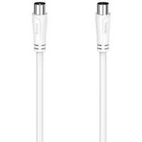 Hama Antennen Kabel, Koax Stecker, Koax Kupplung, 10,0 m, 90 dB TV-Kabel, (100 cm)