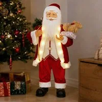 Koopman Weihnachtsfigur Weihnachtsfigur Weihnachten XXL 80cm Polyester (Stück, 1 St., Packung), 80x40x28cm, Geschenkebeutel, Detailreich, Kunststoff
