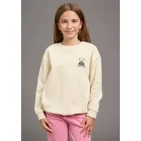 KIDSWORLD Sweatshirt Modisches Sweatshirt mit Bär-Stickerei Sweat mit süßem Bär, kuschelig weich angeraute Qualität