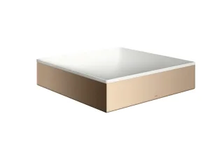 Hansgrohe Aufsatzwaschtisch AXOR Suite Basins&Bathtubs 400x400mm o.Hl.Ül weiss/polished red gold, 42 42003300